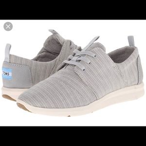 Toms Del Ray Canvas Sneakers - Grey size .6 1/2